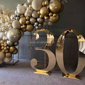 Decorazioni Personalizzate per Feste di <span class=keywords><strong>Compleanno</strong></span>, Grandi Numeri in Acrilico, Insegna Specchiata Dorata, Numeri Giganti da 3-4 Piedi per Feste e Matrimoni - Product Image 1