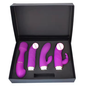 Bestmoon 4 in 1 <span class=keywords><strong>Sex</strong></span> Kit Schub kaninchen Vibrator USB Aufladen <span class=keywords><strong>Vagina</strong></span> Klitoris Stimulation Sexspielzeug für Frauen - Product Image 1