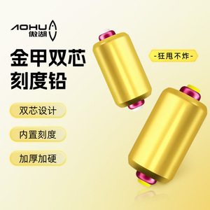 Plomos de Pesca Cilíndricos Duraderos Aohu Golden Armor de Doble Núcleo, 5g - Product Image 5