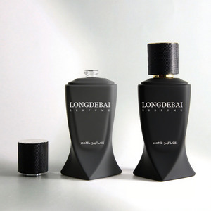 Custom Special Shape <b>Perfume</b> Glass <b>Bottle</b> Empty 100ml Black <b>Perfume</b> <b>Bottle</b> Gradient Blue <b>Perfume</b> <b>Bottle</b> with Box - Product Image 2