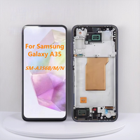 Écran tactile Super AMOLED d'origine A35 SM-A356 de haute qualité, testé à 100 %, 6,6 pouces, avec cadre de remplacement, garantie 1 an