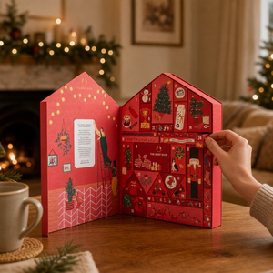 Boîte <span class=keywords><strong>de</strong></span> <span class=keywords><strong>calendrier</strong></span> <span class=keywords><strong>de</strong></span> <span class=keywords><strong>l</strong></span>'<span class=keywords><strong>avent</strong></span> <span class=keywords><strong>de</strong></span> Noë<span class=keywords><strong>l</strong></span> réutilisable personnalisée vide rose et noire pour chocolat, cosmétiques, bougies, <span class=keywords><strong>porte</strong></span>-clés, bijoux, emballage - Product Image 6