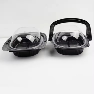 Cajas de embalaje de alimentos transparentes desechables para <span class=keywords><strong>delicatessen</strong></span>, caja de pollo asado de plástico con impresión personalizada - Product Image 2