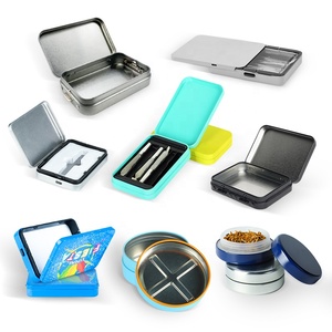 UKETA Customize Metal CR Tin Box Packaging Child Proof Tin Case Can Tobacco King Size Child Resistant Tin Box Packaging