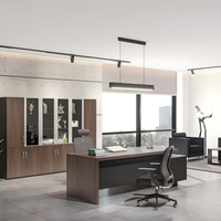Meubles de bureau commerciaux en bois au design moderne, bureau de direction pour président, directeur général, directeur exécutif