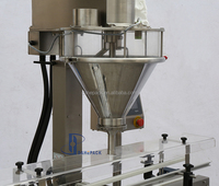 Remplisseuse de poudre électrique automatique Remplisseuse de tarière pilotée par PLC pour bouteilles en plastique Verre Métal Produit chimique à haute productivité