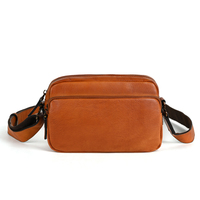 Sac Messager Homme en Cuir Véritable Personnalisé, Imperméable et Durable, Toutes Saisons, Tendance, Coton Crazy Horse, Vente en Gros