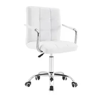 Chaise de bureau dorée pivotante en maille à dossier haut ergonomique moderne et confortable avec bras