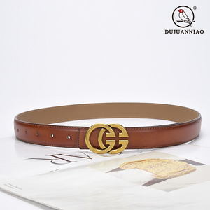 Thắt lưng nữ da bò thật <span class=keywords><strong>GG</strong></span> cổ điển, đa năng, trang trí, kiểu dáng mới dành cho người nổi tiếng trên mạng - Product Image 4