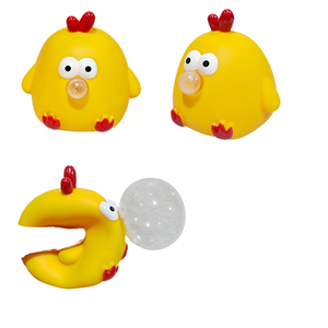 Nouveauté Jouet Anti-Stress Poulet Kawaii Souffleur de Bulles en TPR, Balle Anti-Stress pour Enfants, Animal Pop en Vinyle pour Filles - Product Image 4