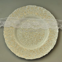 Plaque de présentation en verre givré écologique de couleur personnalisée motif de fleur de luxe pour les mariages