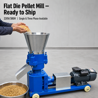 Machine à granulés d'aliments antirouille 100-150 kg/h pour volailles et bétail, moteur électrique