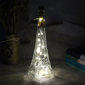 Bouteille en verre en forme <span class=keywords><strong>de</strong></span> <span class=keywords><strong>tour</strong></span> eiffel, colorée, led, bon marché, ml - Product Image 3