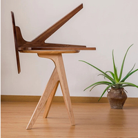 Meubles de salon, table basse en bois, table d'appoint en bois massif, petite table d'appoint moderne en noyer