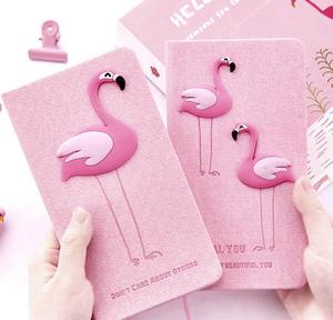 Cuaderno Negro Bonito para Oficina o Escuela, Set de Cuadernos con Diseño de Pájaros, Papelería Reciclada con Logotipo Personalizado para Niños, Incluye Clip y Lápiz - Product Image 2
