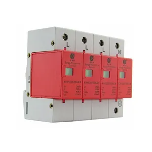 Class C AC Current Type Lightning Arrester 4 poles 3 phase 60KA AC Surge Protector Device