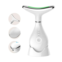 Masseur facial vibrant à micro-courant rechargeable pour le cou, appareil de lifting électrique pour le visage et le cou, soin de la peau