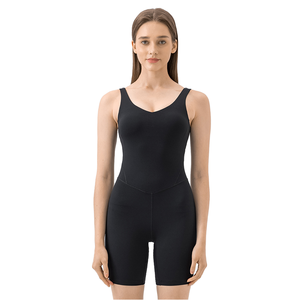 Body de Baile de Alta Elasticidad con Sensación de Desnudez, sin Mangas, Espalda Descubierta, Sexy, para Ejercicio, Fitness, Yoga, para Mujer - Product Image 1