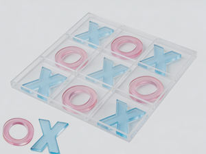 Ajedrez XO de Acrílico Transparente Personalizado, Juego de Mesa Educativo para Niños, Tiempo Feliz <span class=keywords><strong>en</strong></span> Familia - Product Image 5