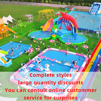 Parc gonflable mobile d'été pour enfants Éléphant Toboggan gonflable pour piscine Équipement de jeu Château gonflable