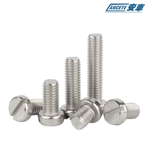 Tornillos de máquina de cabeza cilíndrica ranurada de acero inoxidable 304 con zincado grueso, tornillos de cabeza cilíndrica ranurada DIN84 GB84 para equipos - Product Image 3