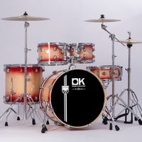 Batterie de percussions Birch Jazz 5 pièces 22x18, ensemble professionnel pour performance avec 7 couleurs pour les concerts sur scène