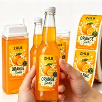 Étiquettes personnalisées imprimées pour bouteilles de jus, autocollantes en rouleau, imperméables et résistantes à l'huile, pour l'emballage de fruits, légumes et boissons