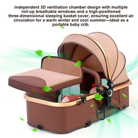 Ensemble de poussette et siège auto de luxe pour bébé, pliable, pour les voyages, siège auto et poussette 3-en-1