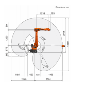 Brazo Robótico Industrial KUKA KR 50 R2500 Automático de 6 Ejes para Manipulación y Paletización en Estaciones de Trabajo - Product Image 4