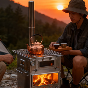 Table with Lid Garden Supplies <strong>Steel</strong> Firepit for <strong>Outdoor</strong> <strong>Fireplace</strong> - Product Image 4