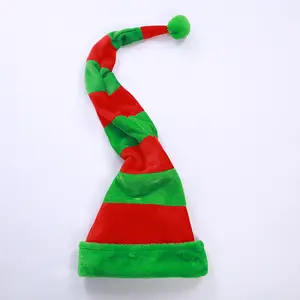새로운 산타 모자 창조적 인 엘프 모양 모자 휴일 파티 댄스 원피스 광대 모자 플러시 크리스마스 장식
