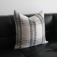 Moderne Simple noir blanc taie d'oreiller mode rétro housse de coussin salon canapé décoration taie d'oreiller