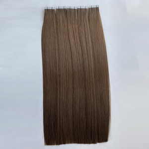 Extensions de cheveux humains lisses à bandes adhésives 100 % Remy naturelles européennes doublement tirées <span class=keywords><strong>pour</strong></span> salon, collection 2026 - Product Image 3
