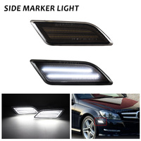 Luces Laterales LED Ámbar Blancas para Automóvil Mercedes-Benz Clase C W204 C250 C300 C350 C63 AMG, Lámpara de Señal de Giro 12V OE