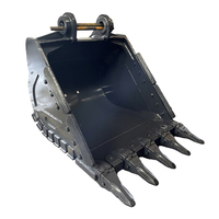 Bac robuste pour PC350/CAT335 1,5 m³ avec structure renforcée/résistant à l'usure/usage moyen/opérations en carrière