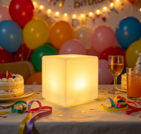 LED RGB Wiederaufladbare Tragbare Kabellose Stimmungslampe Dinner LED Luxus Restaurant Bar Kellner-Ruflicht Signal Flip Tischlampe