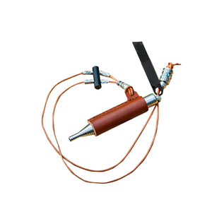 Manufacturer Direct Sales Telescopic Fire Blow <strong>Pipe</strong> Set Stainless Steel Cowhide Cover Hanging <strong>Rope</strong> Strap for Outdoor Climbing - Product Image 6