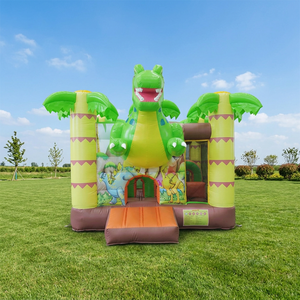 WINSUN Parque de Juegos Inflable Comercial con Temática de Dinosaurios para Interiores, Castillo Combinado de PVC, Equipo de Entretenimiento Ignífugo, Centro de Juegos para Niños - Product Image 1