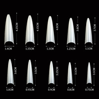 Ventes chaudes, pointes d'ongles super longues en stiletto, 3 couleurs, pointes d'ongles de haute qualité