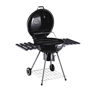 Griglia per Barbecue Vietnamita all'Ingrosso, <span class=keywords><strong>in</strong></span> Acciaio Nero con Ruote <span class=keywords><strong>in</strong></span> <span class=keywords><strong>Plastica</strong></span> - Product Image 1