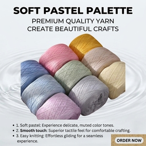 Pelote de fil mercerisé en fibre de bambou et coton cardé pour tricot à la main, idéale pour manteau de bébé DIY, fil doux et soyeux, respectueux de la peau - Product Image 4