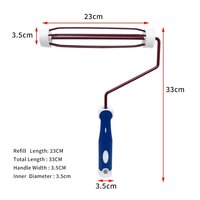 Cadre de rouleau à peinture en cage à 5 fils ANST Industrial 7 pouces, 9 pouces, 10 pouces avec tige de 6 mm de diamètre, acier inoxydable zingué, bricolage, OEM personnalisé