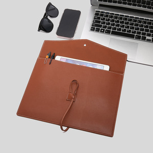 Carpeta de Archivo A4 de Cuero, Organizador de Documentos de Negocios, Portafolio de Cuero PU, Maletín de Oficina Personalizado - Product Image 4