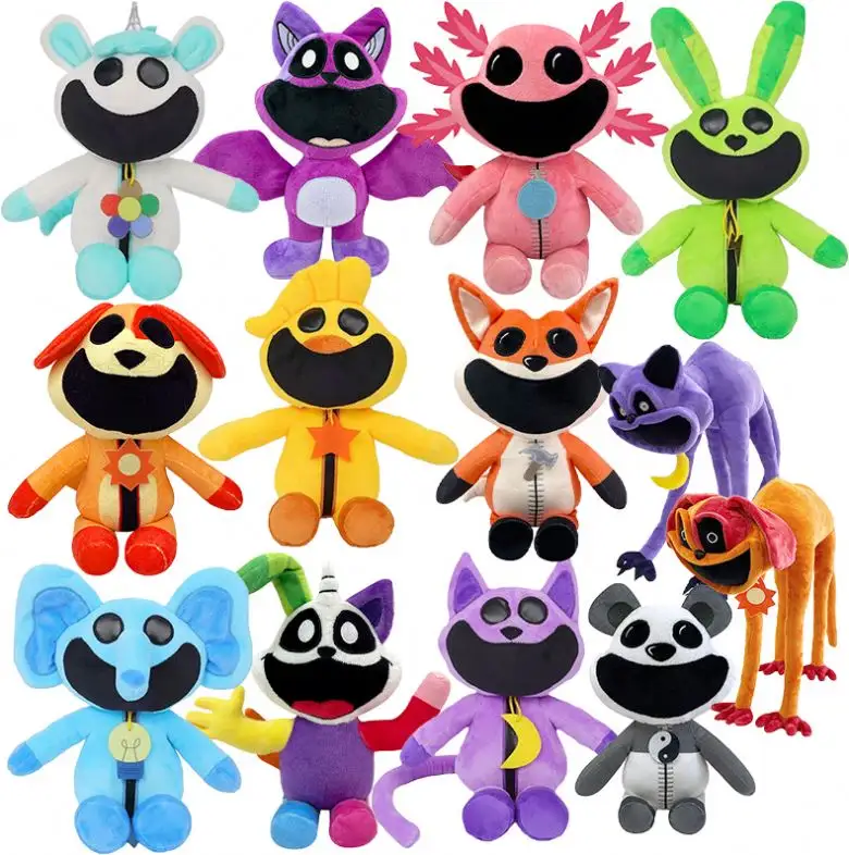 Manufacturer Stuffed Animal Toys Soft Kids smiling critters Juguete Plush Toys Wholesale Unbranded Plushies smiling critters