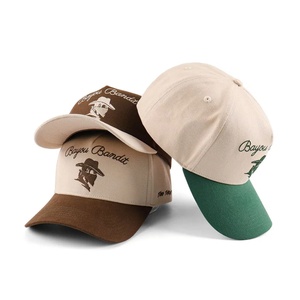 Custom 5 Panel Sport Classics Dad Hat <b>Waterproof</b> High Quality Embroidery Logo Beige Cotton Unisex Baseball <b>Cap</b> - Product Image 2
