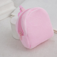 En gros, Mini sac à dos en peluche, porte-clés pendentif, couleur bonbon, mignon, pour filles et femmes, pochette à monnaie, portefeuille, porte-cartes d'identité, cadeau