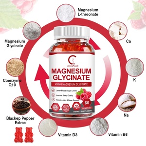<span class=keywords><strong>GPGP</strong></span> Greenpeople 60 Gummies de Glycinate de Magnésium 400mg pour la Relaxation, la Cognition, la Qualité du Sommeil, Soutien des Os, des Nerfs et des Muscles - Product Image 2