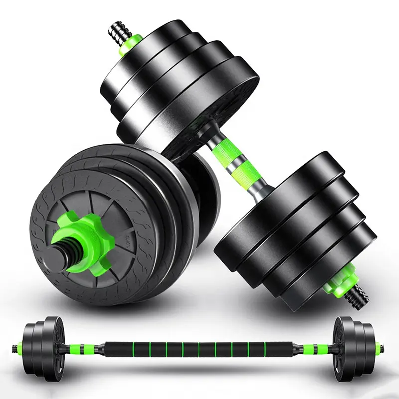 Factory direct sales 2 in 1 barbells environmental friendly adjustable 10-40KG home cement dumbbell