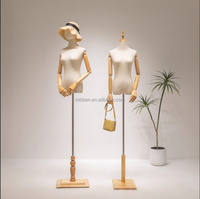 Maniquí de Plástico de Alta Calidad para Vestido de Novia, Parte Superior del Cuerpo, Medio Cuerpo, con Brazos y Articulaciones Flexibles, Exhibición de Alta Gama
