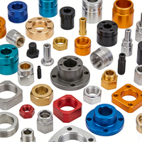 Pièces usinées CNC 5 axes sur mesure OEM en aluminium anodisé, acier inoxydable et laiton de haute précision